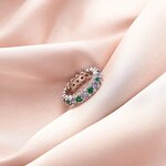 Heart Rings Manufacturer - OEM/ODM Custom Unique Jewelry Wholesale Luxury 925 Silver Heart Rings 14K Gold Plated