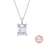 Moissanite Necklace Factory - OEM/ODM Custom 925 Sterling Silver Iced Out 1-4CT Moissanite Diamond Necklace