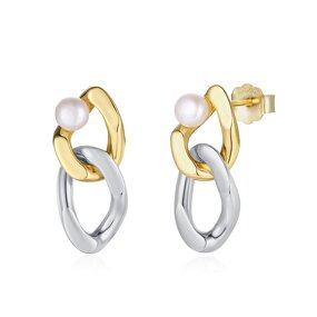 Pearl Earrings Chain Manufacturer - OEM/ODM Custom 925 Silver Pearl Earrings Chain for Women Flower Long Earrings