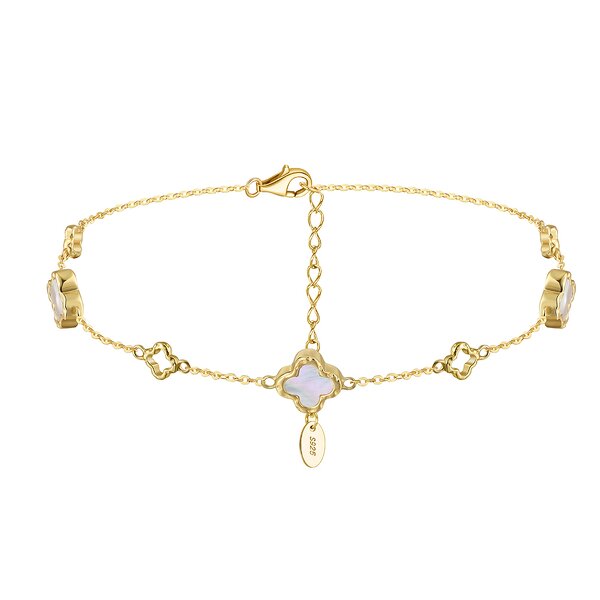 Link Bracelet Anklet Manufacturer - OEM/ODM Custom 14K Gold Color Adjustable Link Bracelet Anklet 925 Silver Leg Cuban Chain