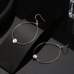 Gold Pearl Earrings Manufacturer - OEM/ODM Custom Gold Pearl Earrings 925 Silver Unique Design Cultured Freshwater Pearl