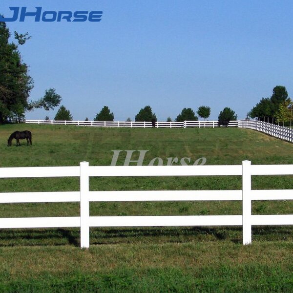 PVC 3 Rails Farm Fence Manufacturer - OEM/ODM Custom Factory Directly PVC 3 Rails Farm Horse Fence White