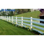 PVC 3 Rails Farm Fence Manufacturer - OEM/ODM Custom Factory Directly PVC 3 Rails Farm Horse Fence White