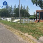 Vinyl Horse Farm Fence Factory - OEM/ODM Custom JHorse Wholesale 3 Rails Fencing Vinyl Horse Farm Fence