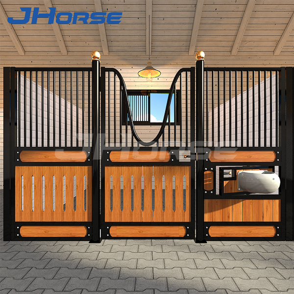 Portable Horse Stable Manufacturer - OEM/ODM Custom Portable Horse Stable with Teak Wood Double Door