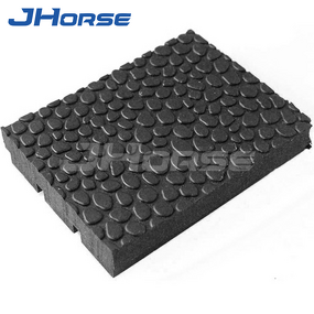 Plastic Horse Box Rubber Mats Manufacturer - OEM/ODM Custom Non-Skid Plastic Horse Box Rubber Mats Corrugated Bottom