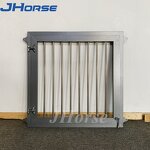 Horse Stall Hinged Window Factory - OEM/ODM Custom Heavy Duty Steel Prefab Toughened Glass Stall Hinged Window