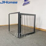 Horse Stall Hinged Window Factory - OEM/ODM Custom Heavy Duty Steel Prefab Toughened Glass Stall Hinged Window