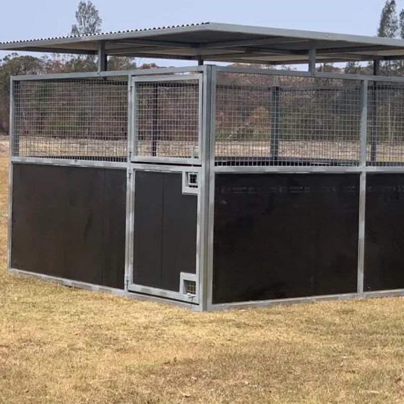 Affordable Portable Horse Stables Manufacturer - OEM/ODM Custom Affordable Portable Horse Stables with Roof Pre-galvanized