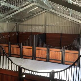 Waterproof Anti Rust Horse Stable Stall Manufacturer - OEM/ODM Custom Waterproof Anti Rust Door Frame Bamboo Equine Stable