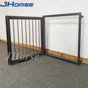 Horse Stall Hinged Window Factory - OEM/ODM Custom Heavy Duty Steel Prefab Toughened Glass Stall Hinged Window
