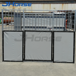 Temporary Steel Fence Manufacturer - OEM/ODM Custom Light-Duty Farm Easy Stall Temporary Steel Fence HDPE Panel