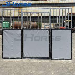 Temporary Steel Fence Manufacturer - OEM/ODM Custom Light-Duty Farm Easy Stall Temporary Steel Fence HDPE Panel