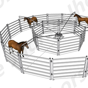 Simple Horse Walker Manufacturer - OEM/ODM Custom Simple Affordable Horse Walker with Without Roof