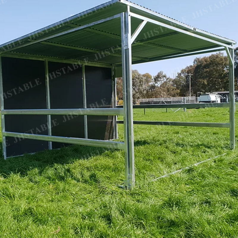 Outdoor Temporary Mobile Horse Shelters Factory - OEM/ODM Custom Outdoor Temporary Mobile Galvanized Horse Shelters