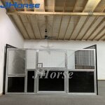 Portable Horse Stables Stall Manufacturer - OEM/ODM Custom Portable Horse Stables Construction Steel Frame Shelter