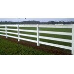 PVC Horse Fencing Manufacturer - OEM/ODM Custom Modern Design White Color Easily Assembled 3 Rails PVC Fencing