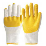 Diamond Pattern Rubber Gloves Factory - OEM/ODM Custom Diamond Pattern Latex Laminated Rubber Palm Gloves