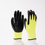 Yellow Nitirle Glove Factory - OEM/ODM Custom High Quality Yellow Nitirle Glove Polyester Nylon Liner