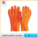 PVC Coated Glove Factory - OEM/ODM Custom Cotton Jersey PVC Coated Glove Red Pvc Full Coated Safety