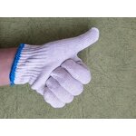 Natural Cotton Knitted Gloves Factory - OEM/ODM Custom 100% Natural Cotton Knitted Safety Hand Glove