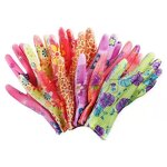 Colorful Flower PU Working Gloves Manufacturer - OEM/ODM Custom Colorful Flower PU Coated Working Gloves for Gardening