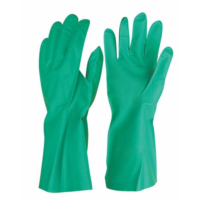 Green Nitrile Long Sleeve Gloves Manufacturer - OEM/ODM Custom Latex-Coated Green Nitrile Long Sleeve Gloves Anti-Static