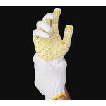 PVC Dotted Work Safety Gloves Manufacturer - OEM/ODM Custom 50g/pair PVC Dotted Cotton Lining Safety Gloves