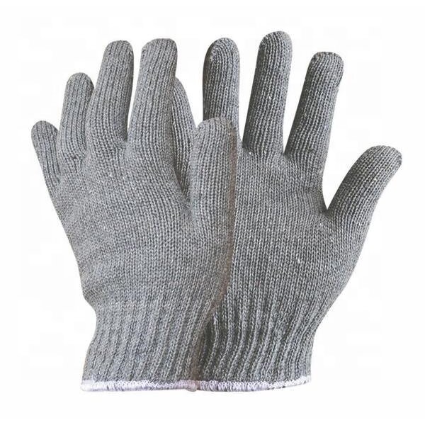 Labour Cotton Knitted Gloves Factory - OEM/ODM Custom Labour White Cotton Knitted Safety Work Gloves