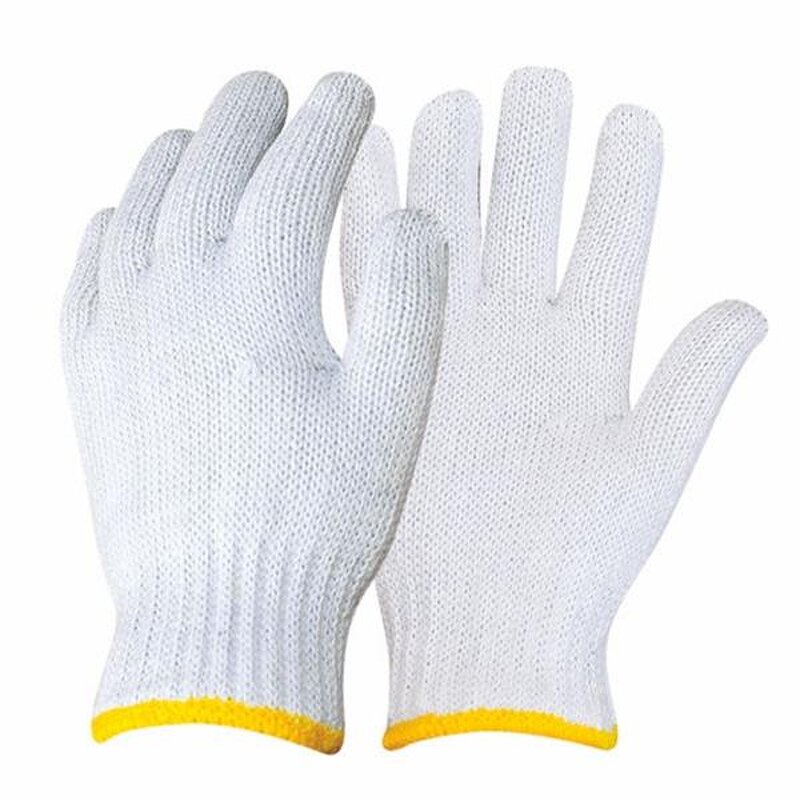 Construction White Cotton Gloves Factory - OEM/ODM Custom Cheap Construction White Cotton Knitted Hand Gloves