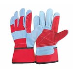 Industrial Leather Hand Gloves Factory - OEM/ODM Custom 10.5" Safety Reinforced Palm Leather Work Gloves EN388