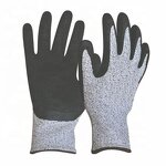 Cut-resistant Glove Factory - OEM/ODM Custom Black PU Coated Palmed Gloves Level 3/5