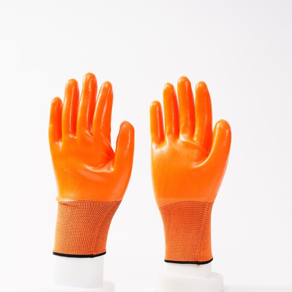 13 Gauge Polyester Rubber Gloves Factory - OEM/ODM Custom 13 Gauge Polyester Rubber Dipped Anti Oil Gloves
