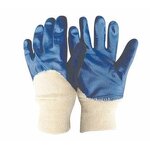 Work Gloves Manufacturer - OEM/ODM Custom Cotton Jersey Blue Nitrile Coated Work Gloves