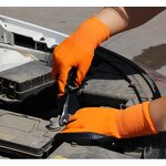 Orange Nitrile Glove Manufacturer - OEM/ODM Custom Orange Nitrile Glove for Oil Proof Motor Repair EN388