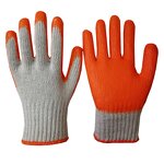 Orange Poly Cotton Latex Glove Manufacturer - OEM/ODM Custom Cheap Price Orange Poly Cotton Latex Glove Smooth