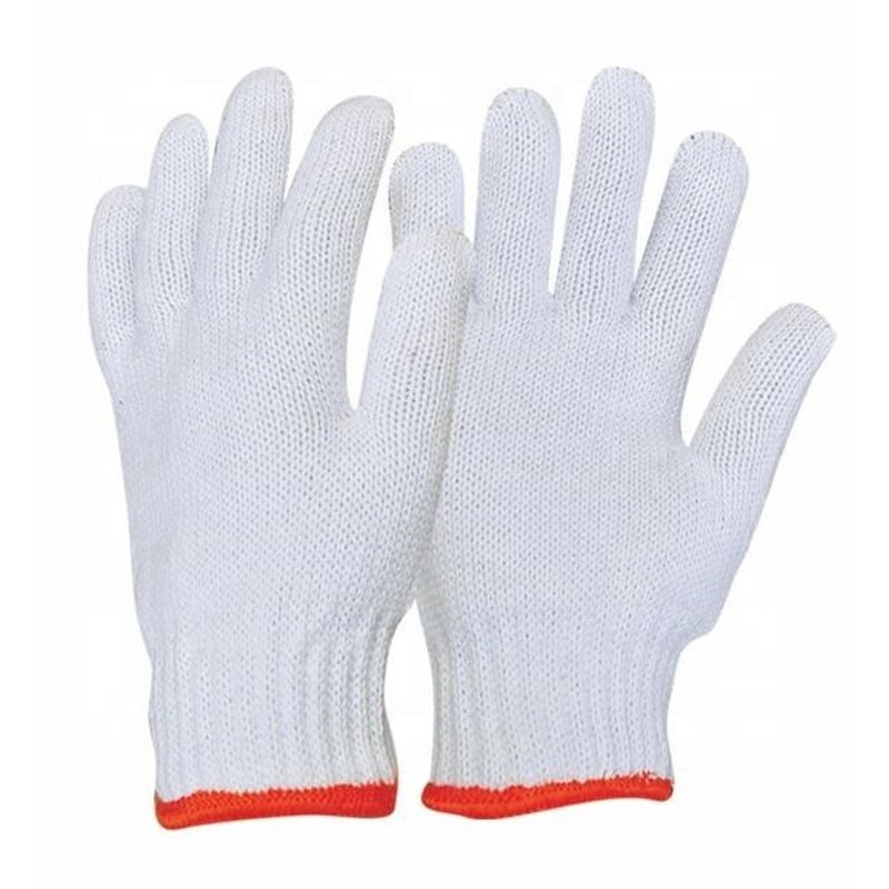 Natural Cotton Knitted Gloves Factory - OEM/ODM Custom 100% Natural Cotton Knitted Safety Hand Glove