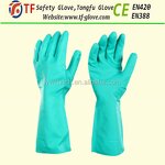 Green Nitrile Long Sleeve Gloves Manufacturer - OEM/ODM Custom Latex-Coated Green Nitrile Long Sleeve Gloves Anti-Static