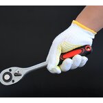 PVC Dotted Work Safety Gloves Manufacturer - OEM/ODM Custom 50g/pair PVC Dotted Cotton Lining Safety Gloves