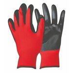 Red Nylon Nitrile Gloves Factory - OEM/ODM Custom 13 Gauge Red Nylon Black Nitrile Coated Western Gloves
