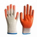 Orange Poly Cotton Latex Glove Manufacturer - OEM/ODM Custom Cheap Price Orange Poly Cotton Latex Glove Smooth