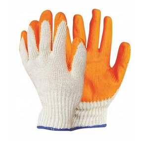 Orange Poly Cotton Latex Glove Manufacturer - OEM/ODM Custom Cheap Price Orange Poly Cotton Latex Glove Smooth