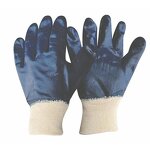 Work Gloves Manufacturer - OEM/ODM Custom Cotton Jersey Blue Nitrile Coated Work Gloves