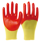 Oil Proof PVC Gloves Manufacturer - OEM/ODM Custom Oil Proof PVC Gloves Industrial 13g Polyester Orange