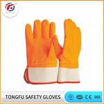 PVC Coated Glove Factory - OEM/ODM Custom Cotton Jersey PVC Coated Glove Red Pvc Full Coated Safety