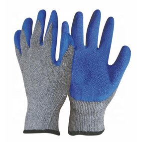 Grey Color Latex Dipped Glove Factory - OEM/ODM Custom Grey Color Latex Dipped Working Glove Anti-slip
