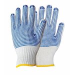 Cotton Dotted PVC Work Gloves Factory - OEM/ODM Custom Cotton Dotted PVC Work Gloves with Finger Tip Protector