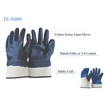 Nitrile Dipping Gloves Factory - OEM/ODM Custom Heavy Duty Nitrile Gloves Knit Cuff Dipping Gloves