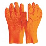 Red PVC Chemical Gloves Factory - OEM/ODM Custom Safe Work Red PVC Chemical Resistant Gloves 27 cm