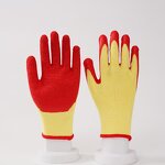 Grey Crinkle Latex Gloves Manufacturer - OEM/ODM Custom Grey Crinkle Finished Latex Coated Work Gloves EN388